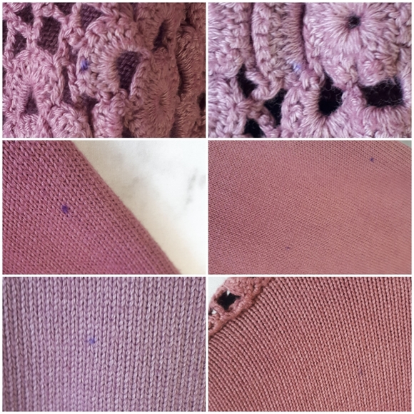 Karuba Crochet Front Top Long Sleeve Crop Cardigan - Picture 8 of 8